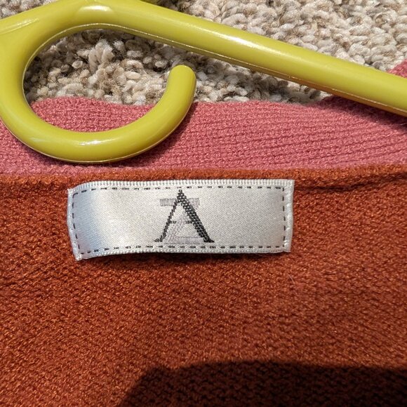 Color block women's sweater cardigan size small - Picture 3 of 5